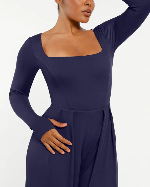 AirSlim® Square Neckline Built-In Shaping Jumpsuit