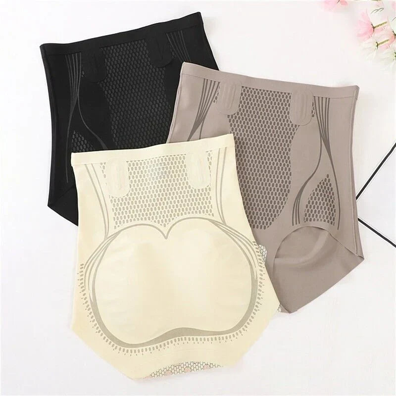 Ice Silk Ion Fibre Repair Shaping Shorts Tummy Control Underpants