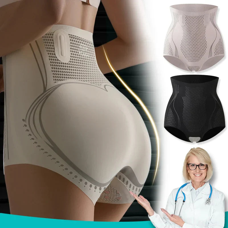 Ice Silk Ion Fibre Repair Shaping Shorts Tummy Control Underpants