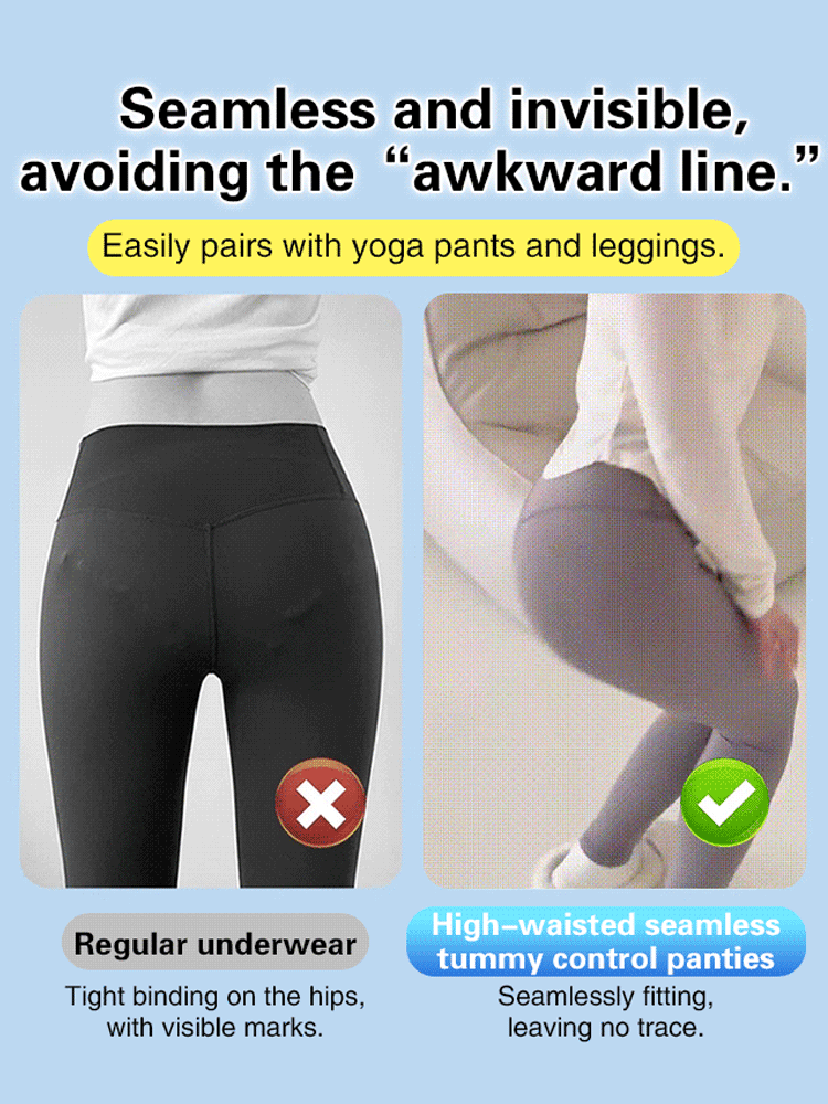 🔥Buy one get two free🔥[Pear-Shaped Body Savior] Ice Silk High-Waisted Shaping Panties