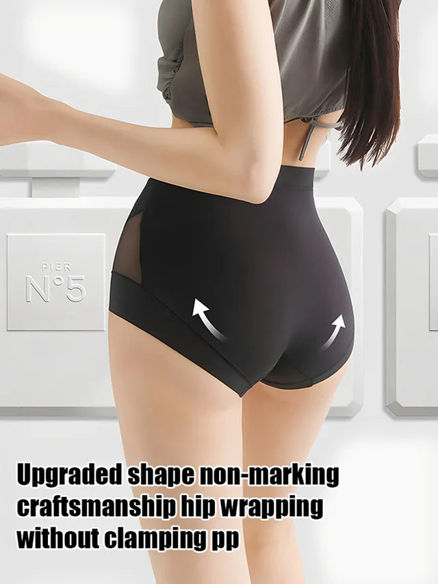 🔥Buy one get two free🔥[Pear-Shaped Body Savior] Ice Silk High-Waisted Shaping Panties